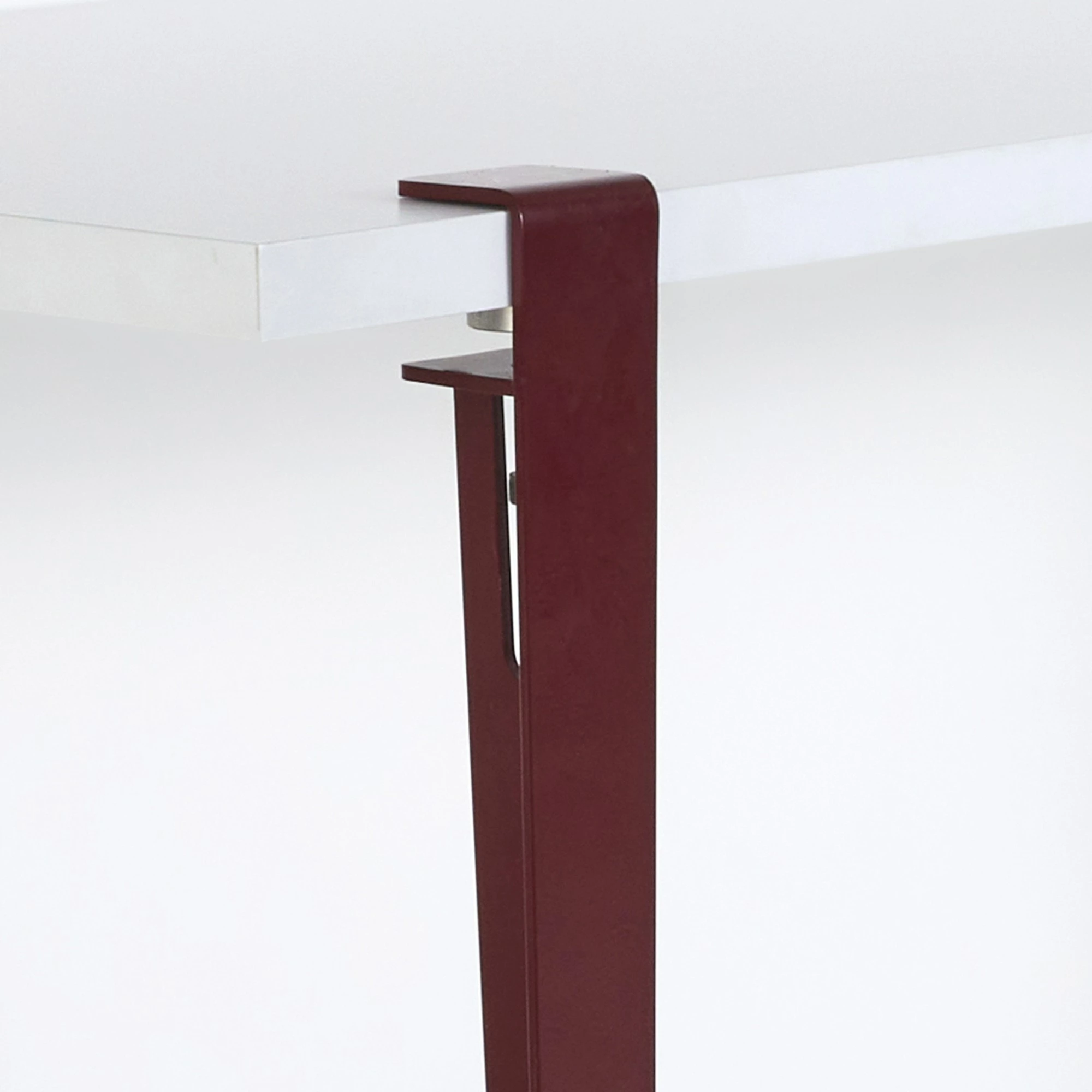 Tavolinë ngrënieje Skye Decor, Eurotas, e bardhë-burgundy