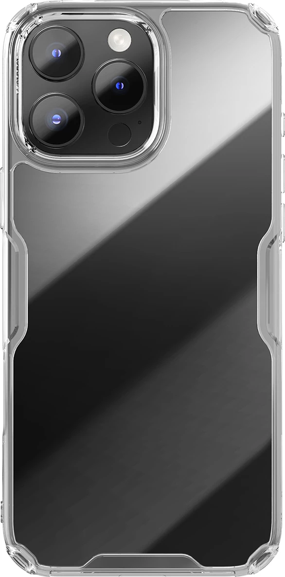 Mbështjellës Nillkin Nature Pro për iPhone 16 Pro, transparent dhe bardhë