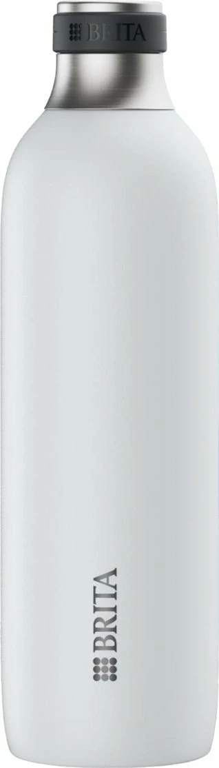 Shishe karbonatori Brita SodaTrio 0.65 L, çelik inox i veshur, e bardhë