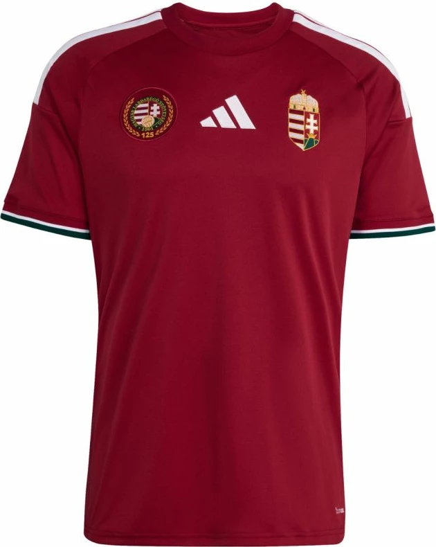 Fanellë futbolli për meshkuj adidas Hungary 26 Home JZ6975, burgundy
