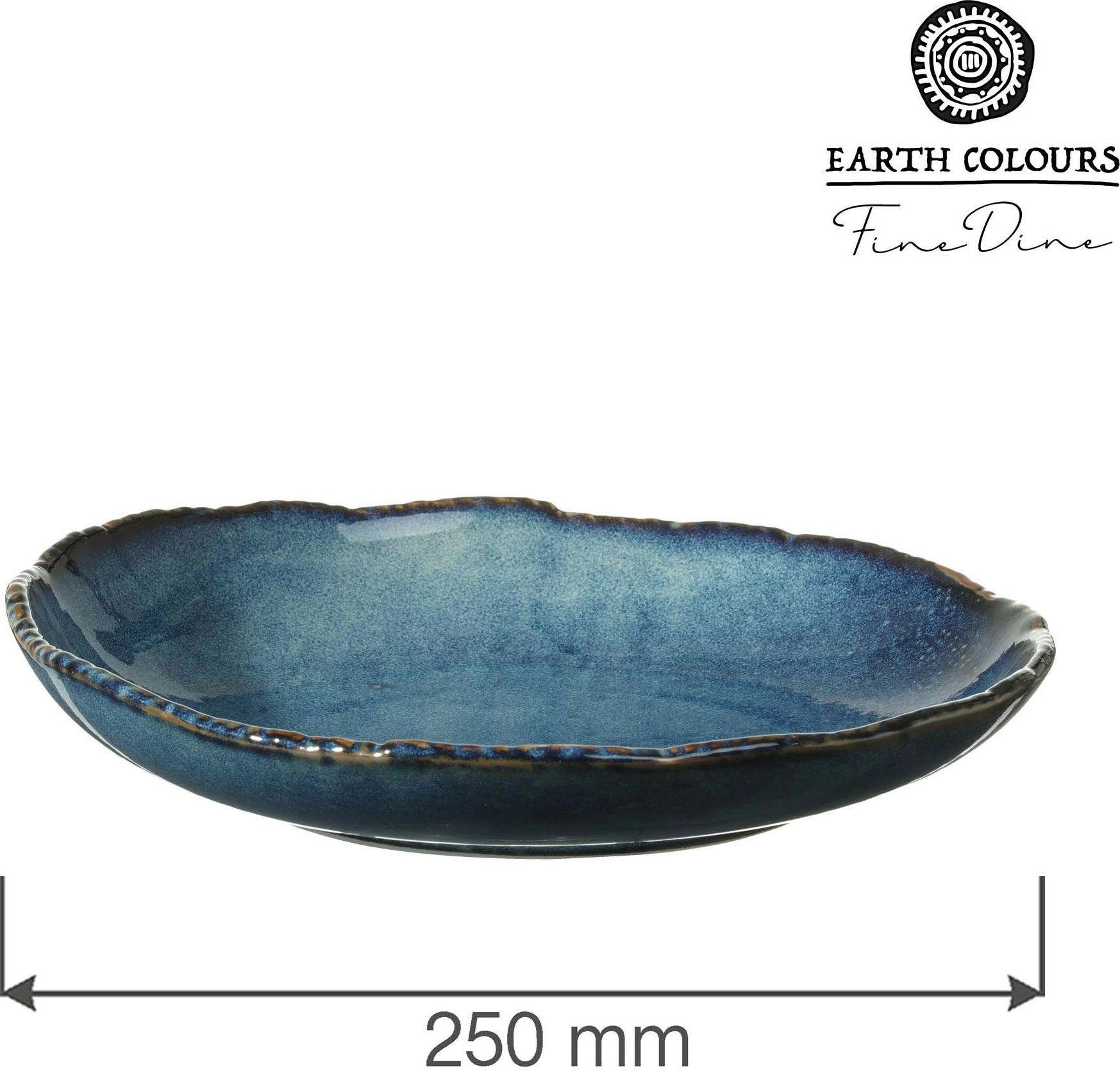 Pjatë e thellë Fine Dine Eminence Ø250 mm, blu, set 2 copë