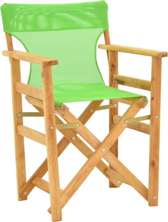 Karrige regjisori ngjyrë natyrale, dru ahu, pëlhurë jeshile