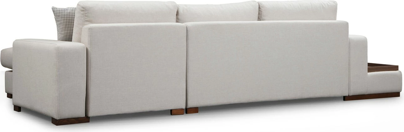 Këndore Atelier del Sofa, Loop 19, me tavolinë, e bardhë