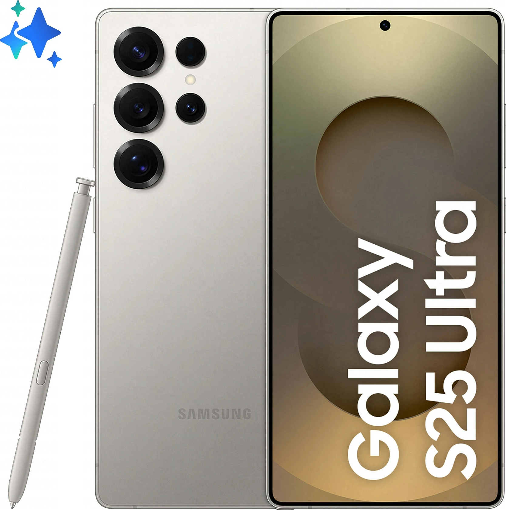 Celular Samsung Galaxy S25 Ultra, 6.9", 12+256GB, gray titanium