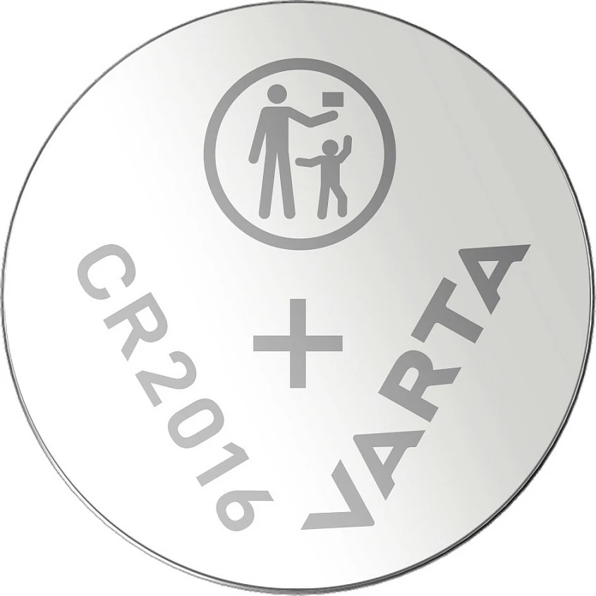 Bateri buton Varta CR2016, 3V, litium, 1 copë, metalike