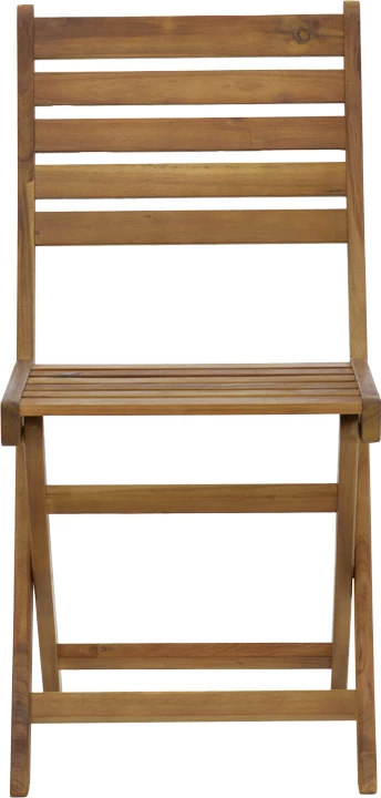 Karrige palosëse prej druri akacie, ngjyrë natyrale, 40x53x82cm