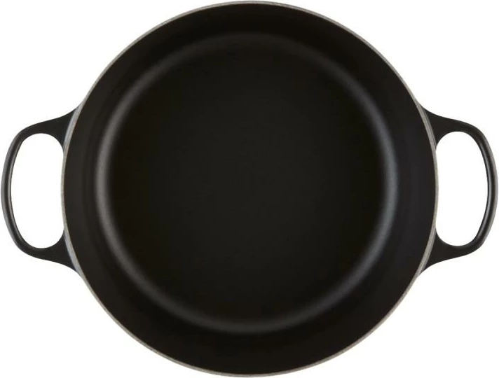 Kaserolë gize rrethore Le Creuset Signature, 26 cm, e zezë, 21177260000430