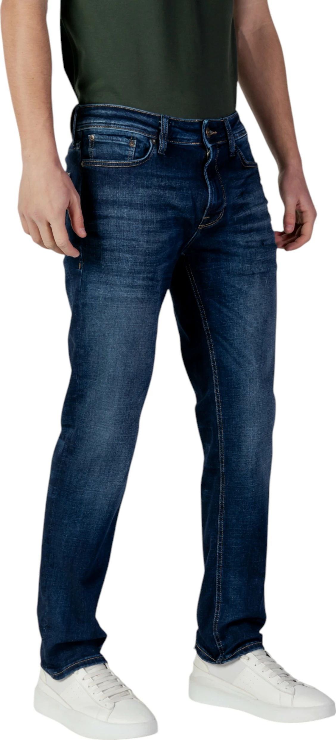 Xhinse për meshkuj Jack & Jones JJICLARK JJORIGINAL JOS 278 NOOS 12177444, denim i errët [Madhësia: W34 L32]