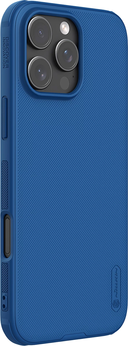 Mbështjellës Nillkin Super Frosted Shield Pro Magnetic për iPhone 16 Pro, kaltër