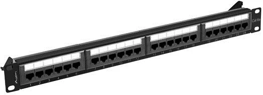 Patch panel Lanberg PPUA-1024-B, 1U, e zezë