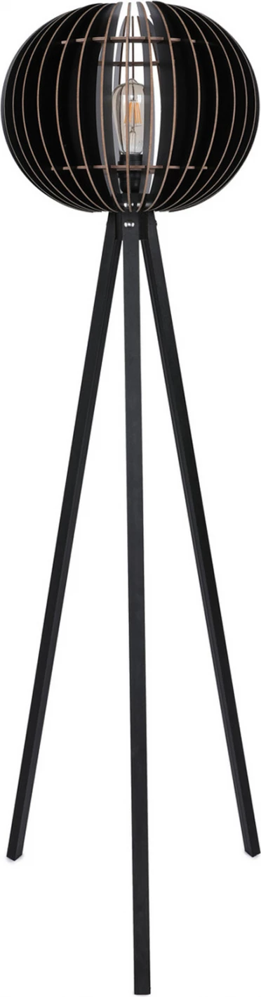 Dritë dyshemeje prej druri me kapelë të zezë FH7375.02 Φ36x145Υ cm