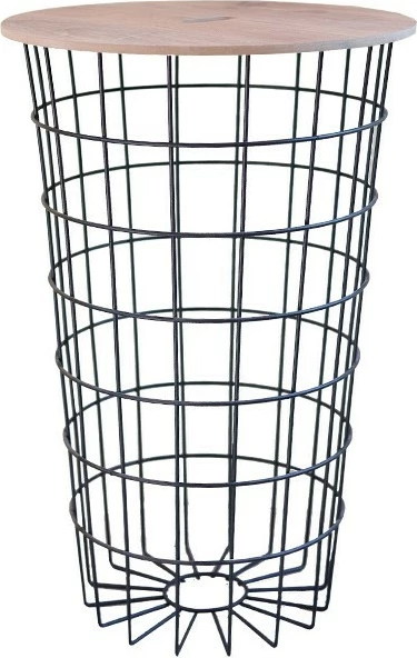 Shportë rrobash Hanah Home, ngjyrë lisi dhe e zezë