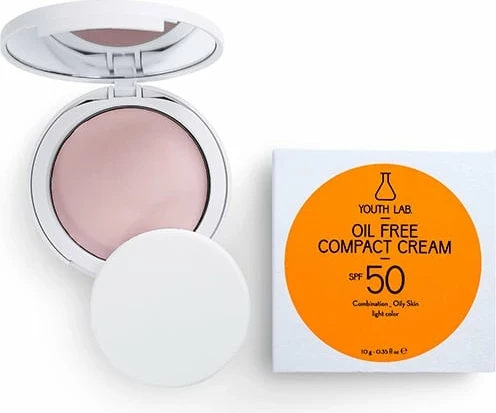 Krem Kompakt Youth Lab, Oil Free, SPF50, Light, 10