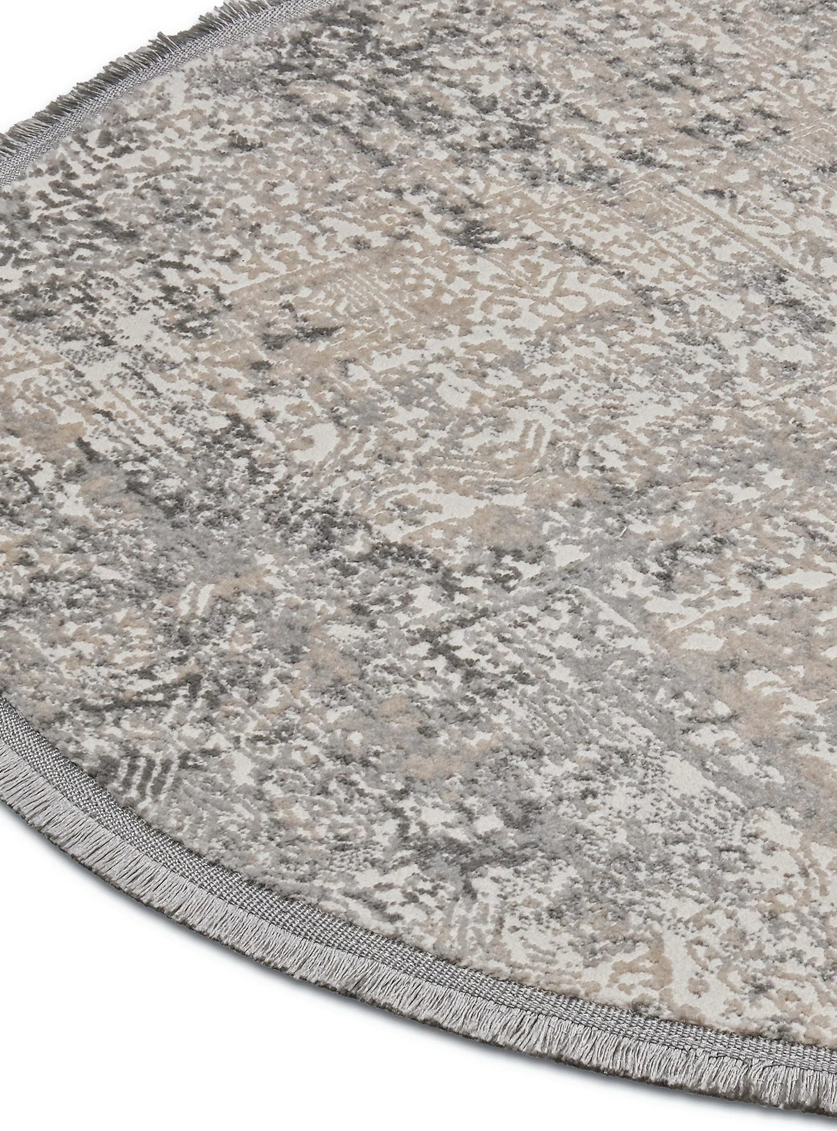 Qilim rrumbullakët, ngjyrë gri dhe bezhë, 80 cm, Conceptum Hypnose Notta 1121