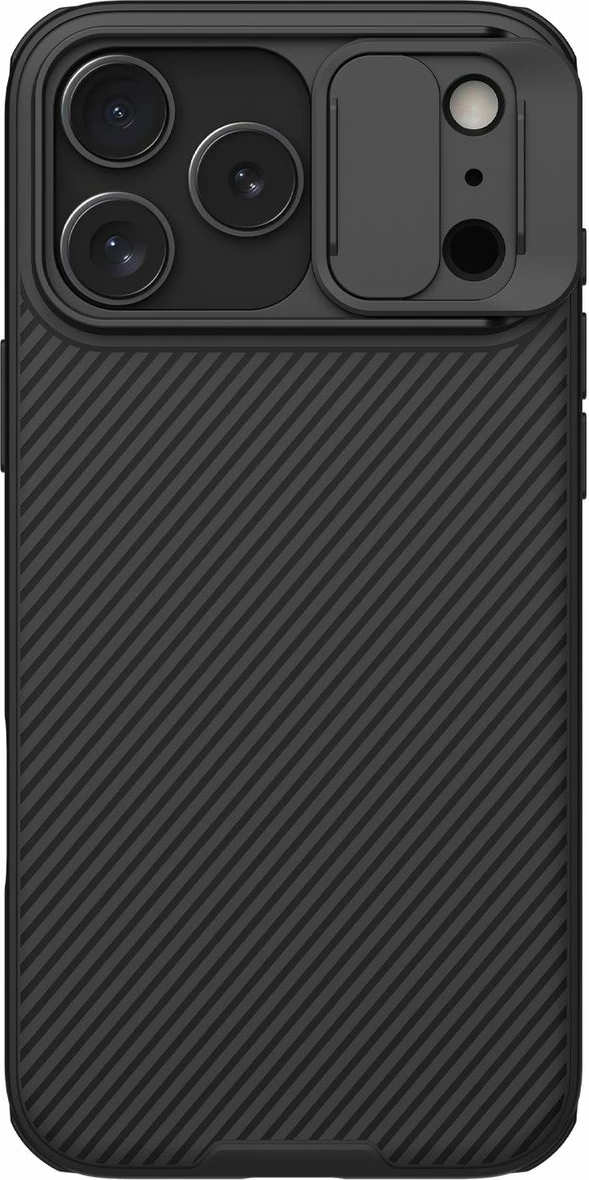 Mbështjellës Nillkin CamShield Pro Magnetic për iPhone 17 Pro Max, MagSafe, i zi