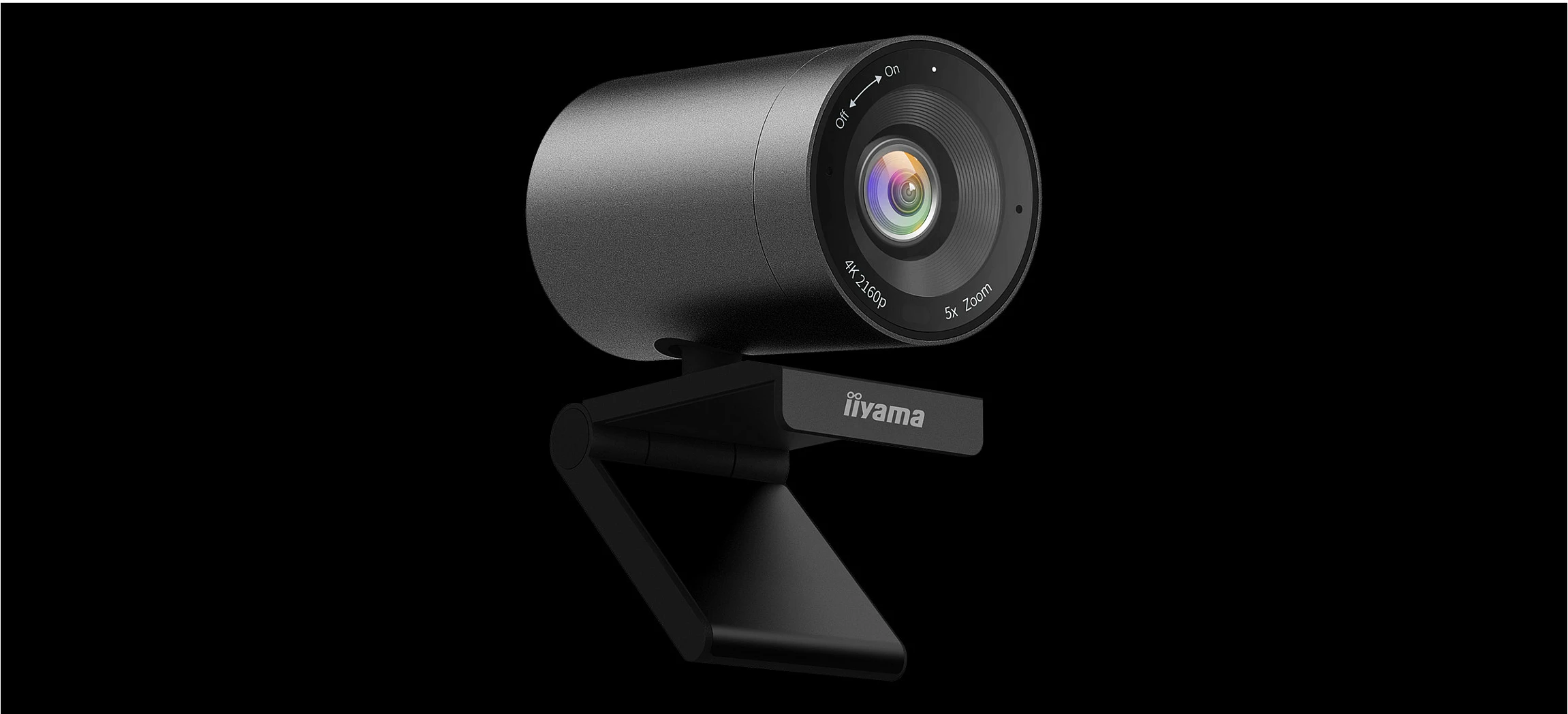 Webkamerë iiyama UC-CAM10PRO-1, 4K UHD, kënd 120°, zoom digjital 5x, USB-C, e zezë