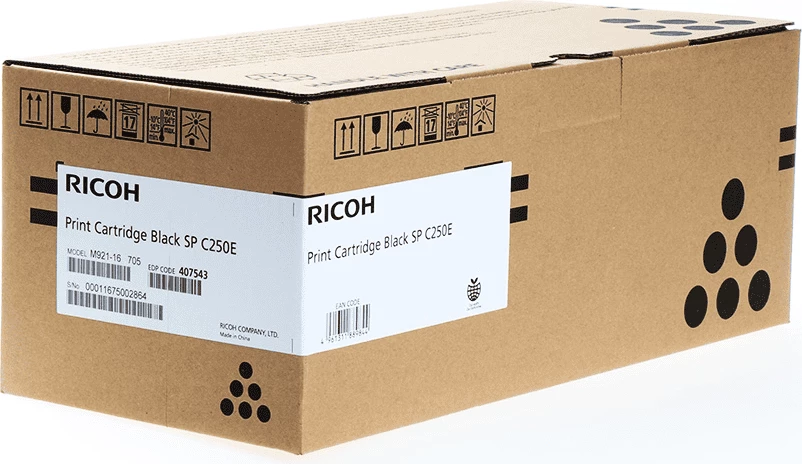 Toner, Ricoh SP C250E 407543, kapacitet 2000 faqe, i zi