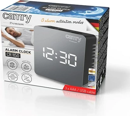Orë alarmi Adler CAMRY CR 1150b me ekran LED, e zezë