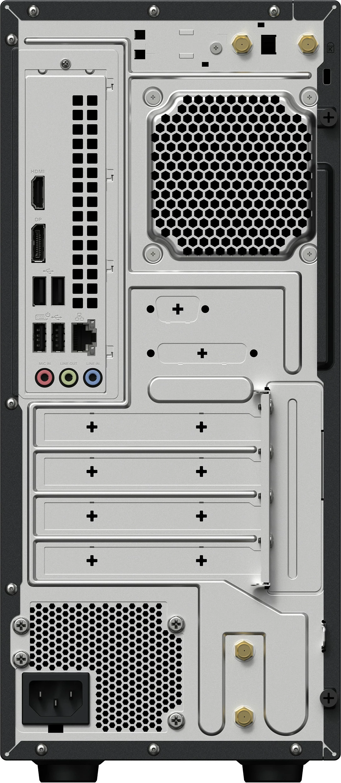 Kompjuter ASUS ExpertCenter P5 TWR P500MV-07240H129X, Core 7-240H, 32GB RAM, 1TB SSD, Windows 11 Pro, Gri