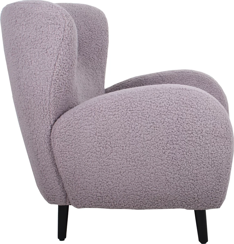 Fotel ONE ONLY, kadife gri, 84.5x89x93 cm