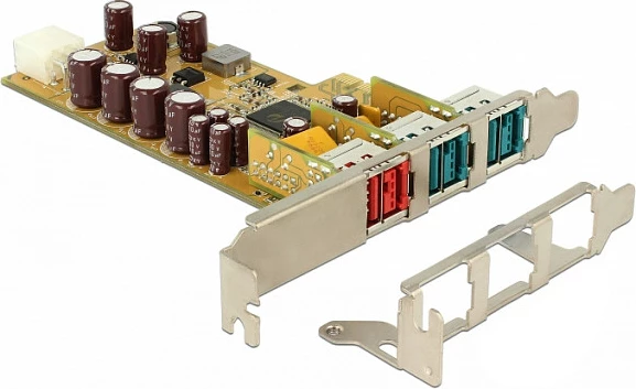 Kartë PCIe DeLOCK 89655, 3x PoweredUSB 2.0, 0.48 Gbit/s