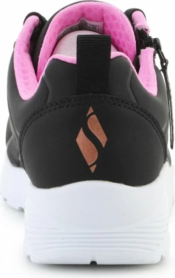 Atlete fëmijësh Skechers UNO LITE EASY ZIP 310387L-BKRG, të zeza/ari rozë