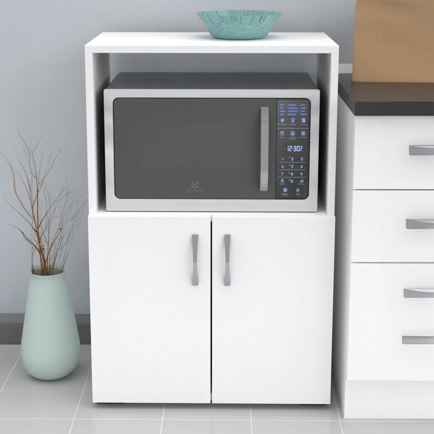 Dollap kuzhine NITO FH18197.01 melaminë ngjyrë bardhë 60x36x92H cm