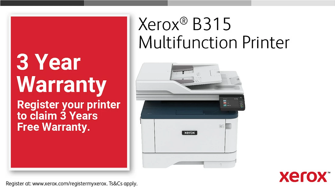 Printer multifunksional Xerox B315, laser, mono, wireless, duplex, 2 kaseta, 350 fletë, A4, blu/bardhë