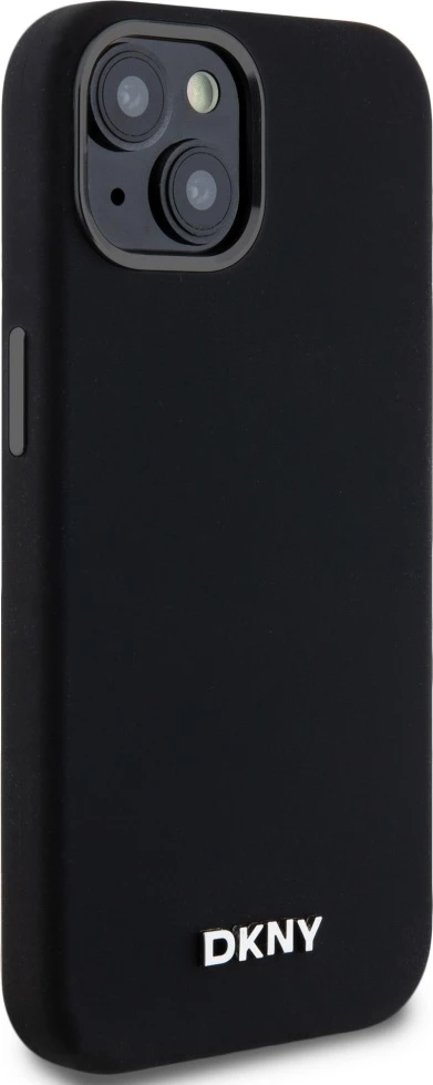 Mbështjellës DKNY Liquid Silicone MagSafe për iPhone 14/15/13, i zi