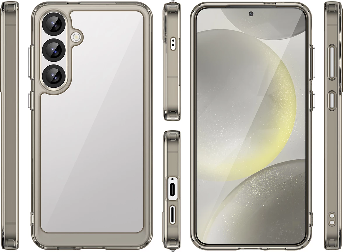 Mbështjellës Hurtel Outer Space Case për Samsung Galaxy S25+, transparent black