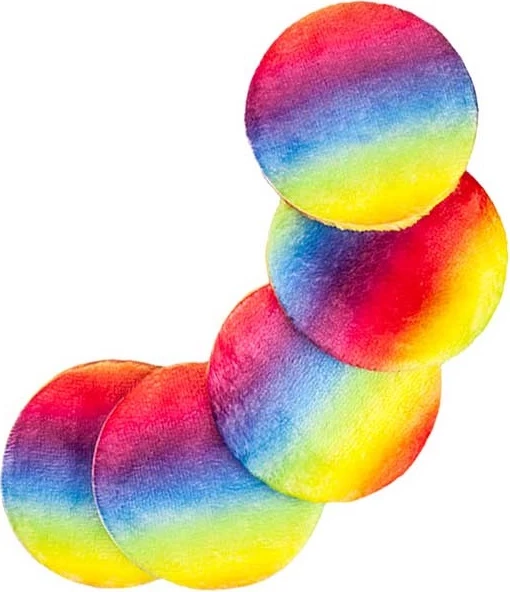 Pads të ripërdorshme për heqje të make-up Glov Moon Pads Rainbow për femra, 5 copë