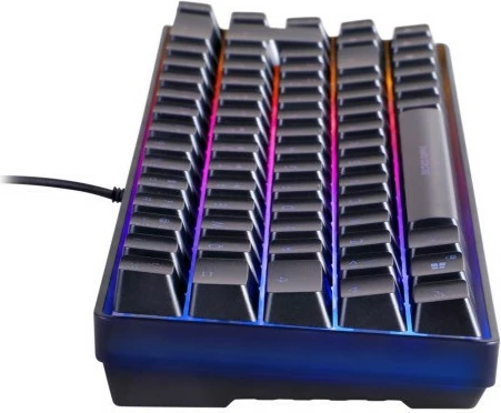 Tastierë gaming Deltaco DK240 mini 60%, RGB, USB, e zezë