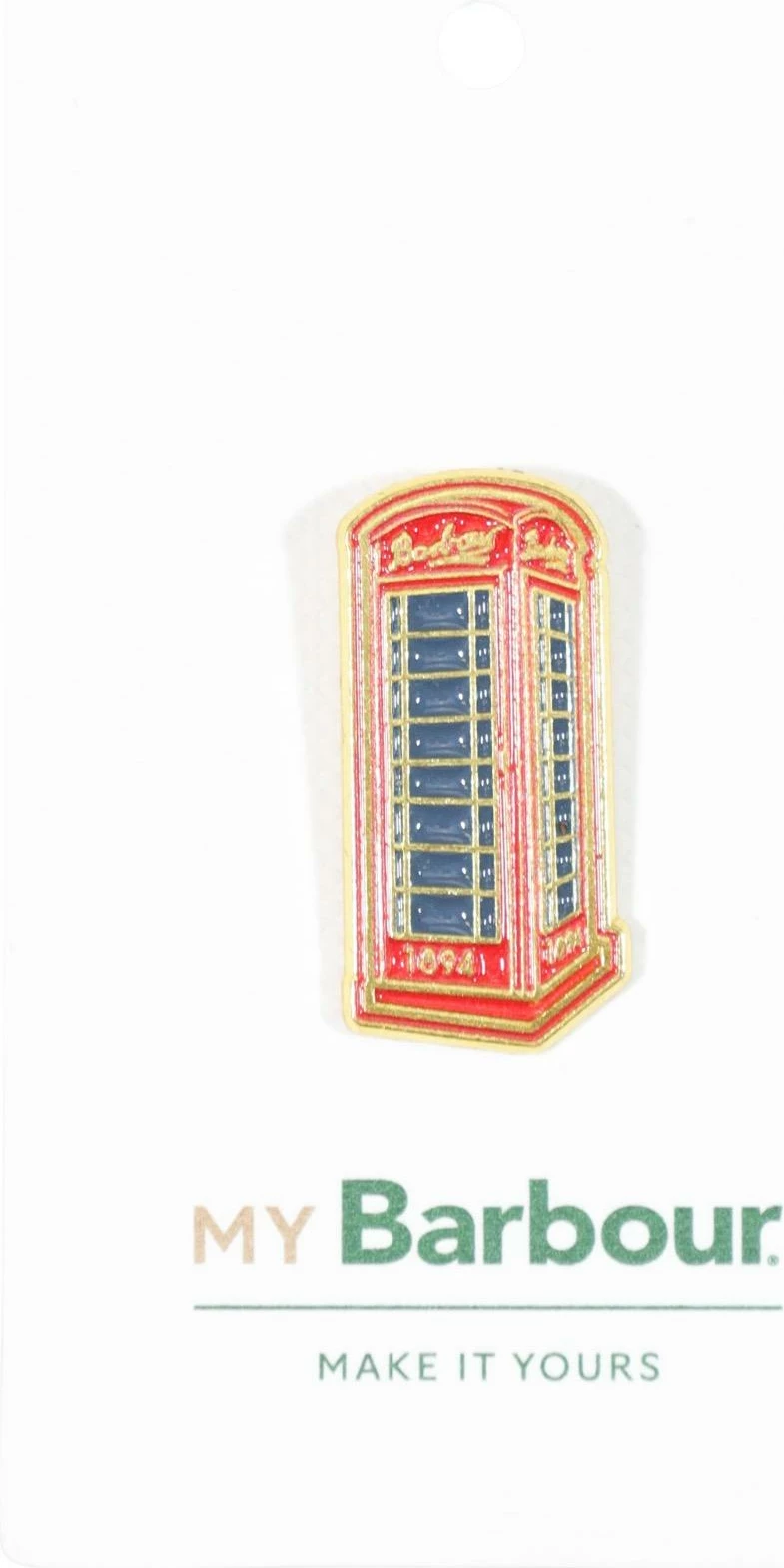 Pin dekorativ Barbour Phone Box 262MUMB0040 për meshkuj, i kuq