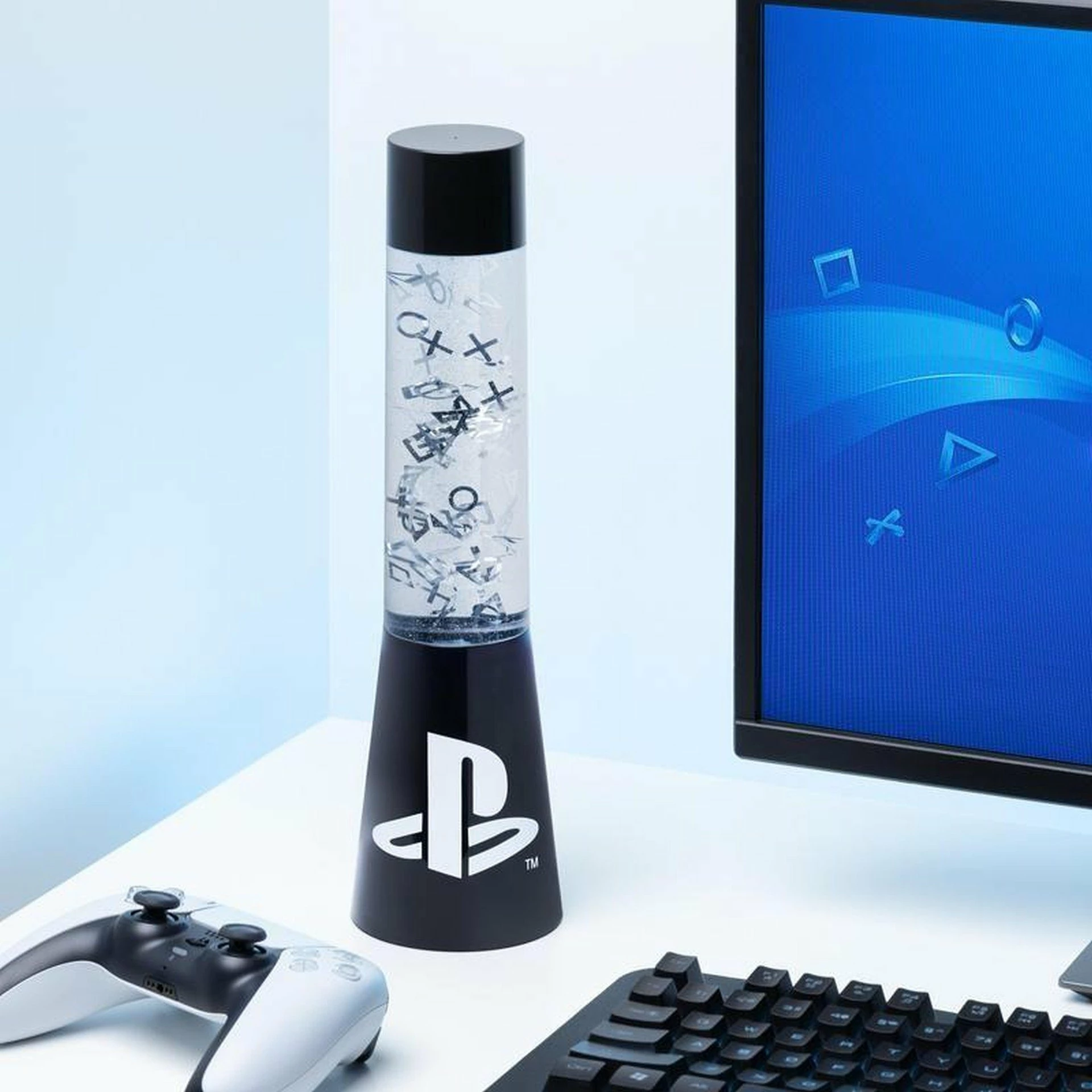 Lampë LED xhel Paladone PlayStation 33 cm, blu