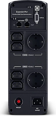 UPS CyberPower CP1200EIPFCLCD, 1200VA/720W, sine wave, LCD, 6 prizë, e zezë