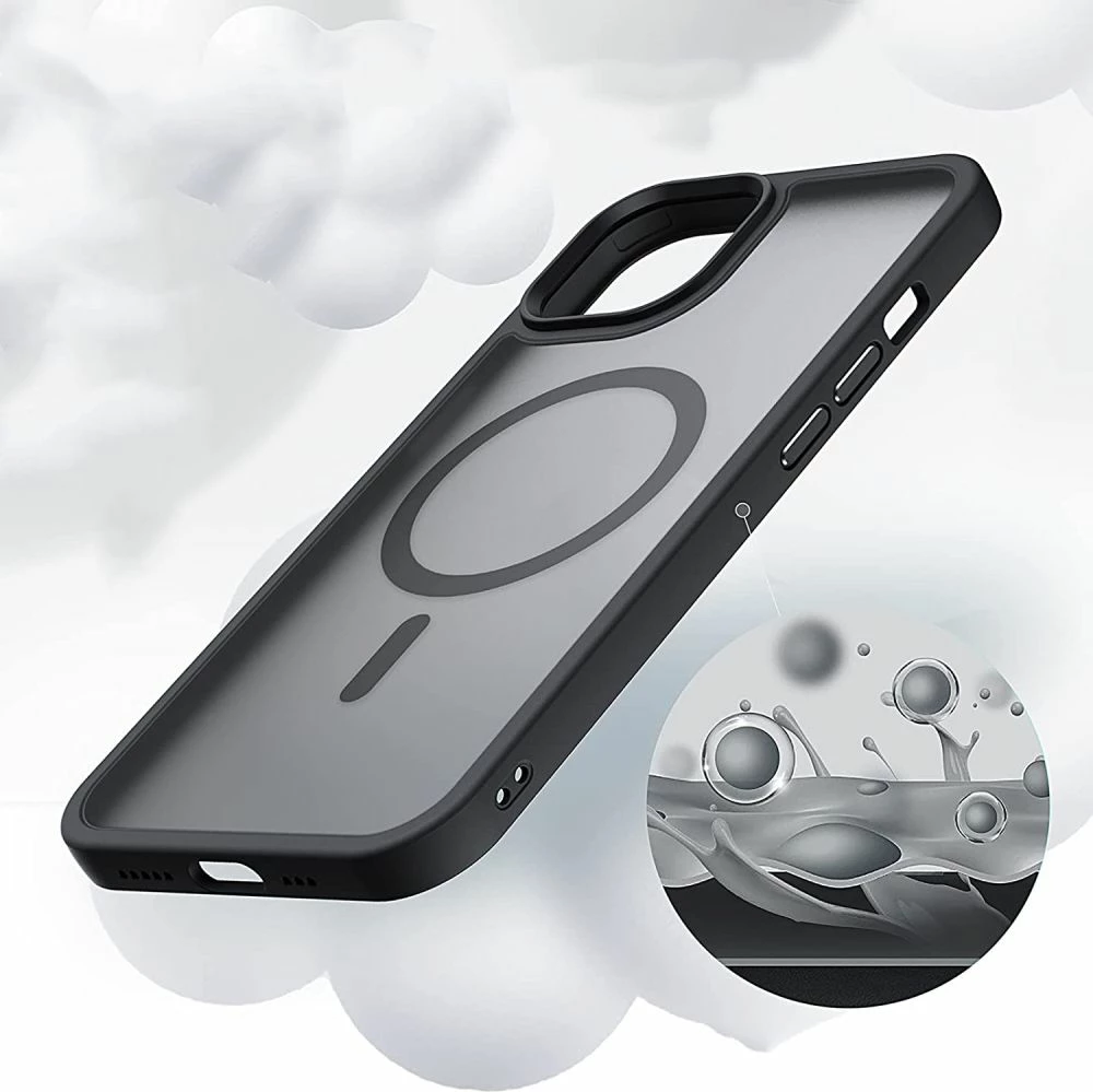Mbështjellës Tech-Protect MagMat për iPhone 13, MagSafe, Transparent/Black