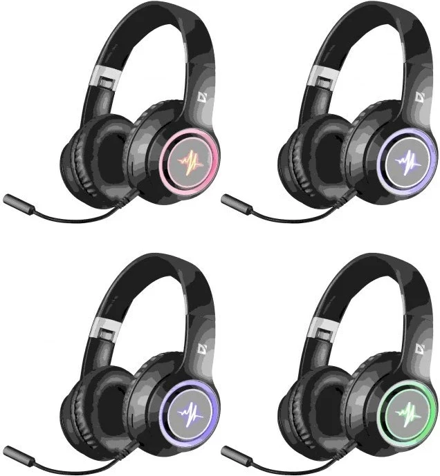 Kufje Defender Bluetooth Freemotion B571, LED, Të zeza