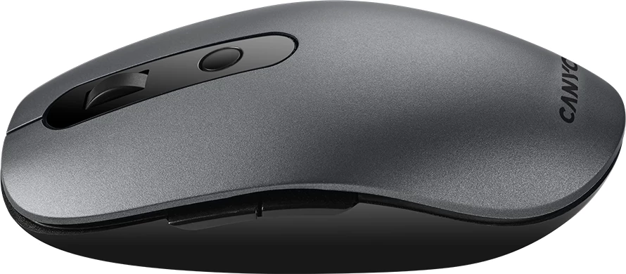 Maus CANYON MW-9 wireless dual-mode (Bluetooth/2.4GHz), 6 butona, DPI 800/1000/1200/1600, me receiver + 1x AA, Gri