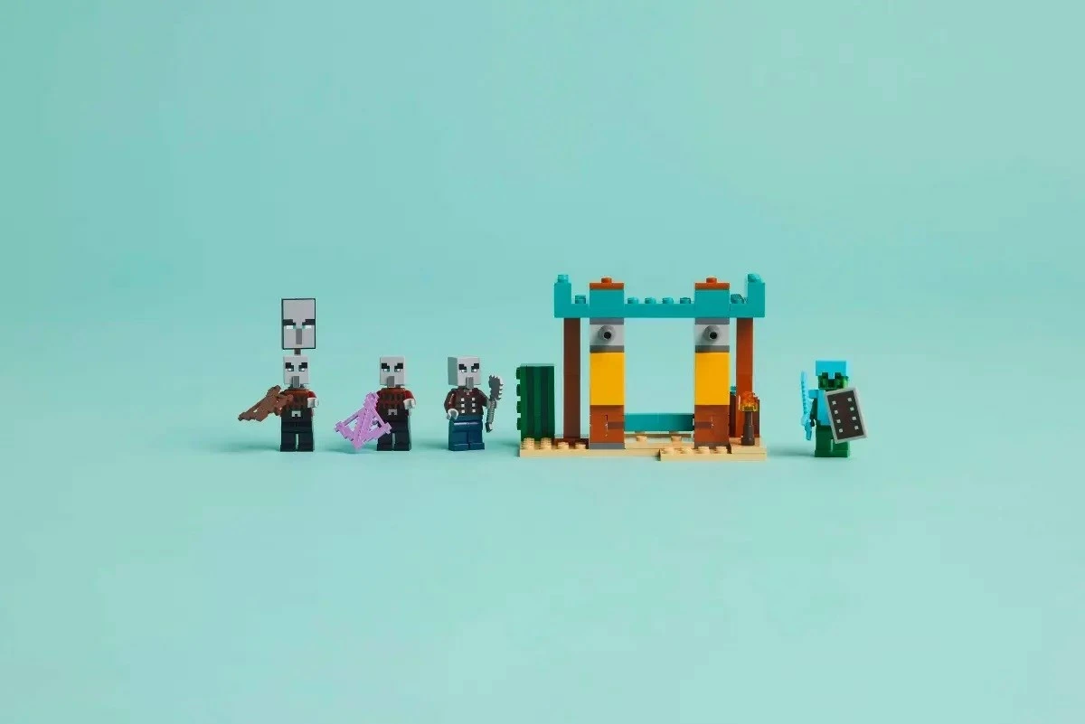 Set LEGO Minecraft 21267 The Illager Desert Patrol