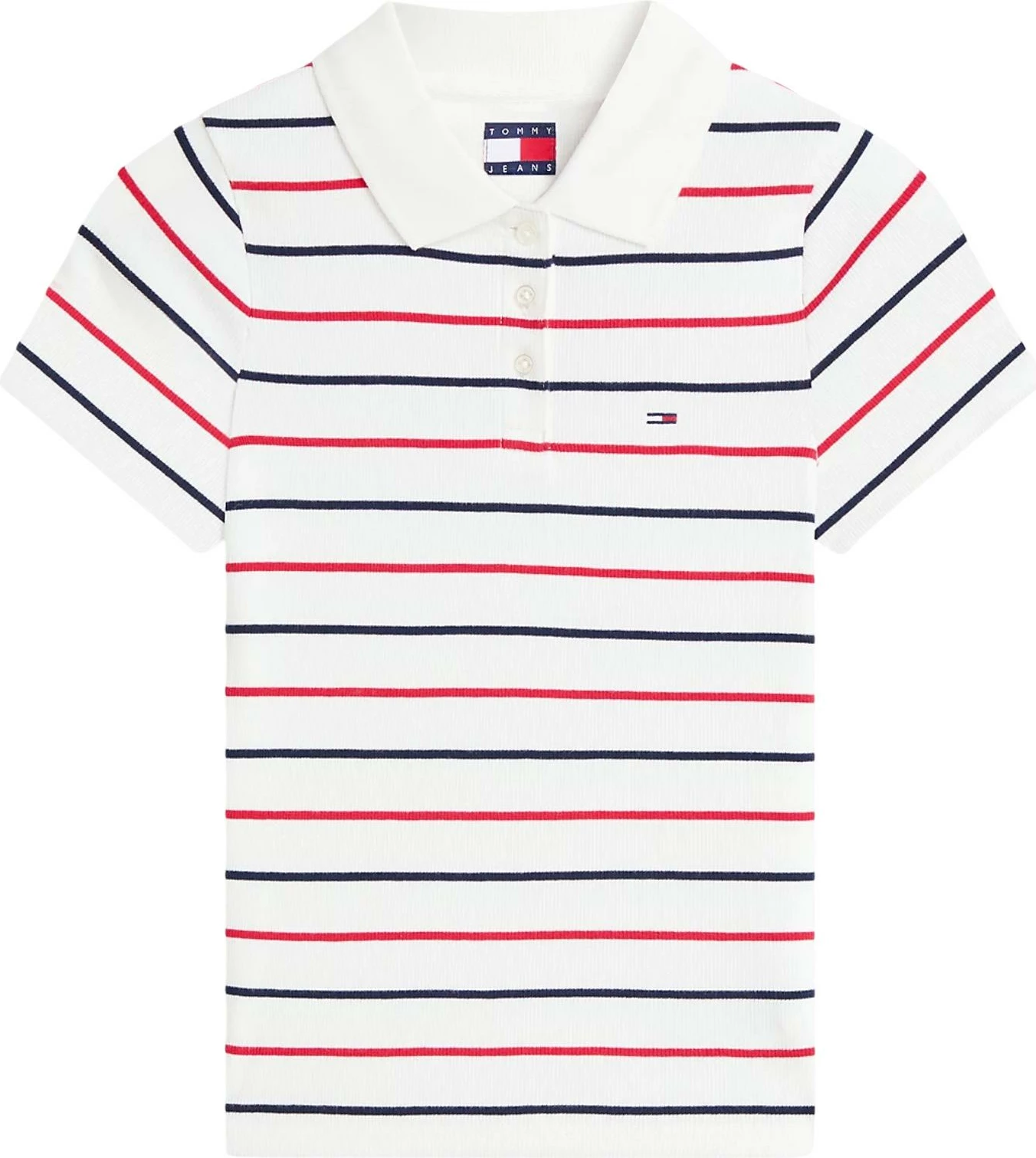 Maicë polo Tommy Hilfiger Jeans DW0DW22327 për femra, e bardhë [Madhësia: S]