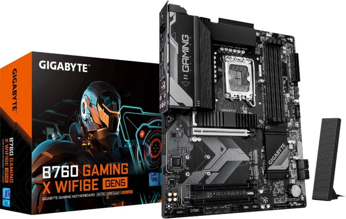Pllakë amë GIGABYTE B760 Gaming X WiFi6E Gen5, DDR5, LGA1700, ATX, e zezë