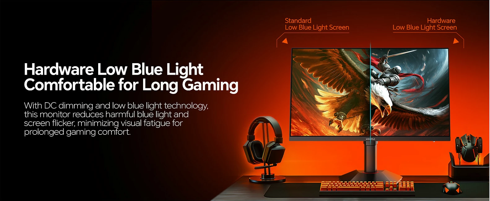 Monitor Koorui G2741L 27" 4K UHD, 1ms, FreeSync Premium, HDR, i zi