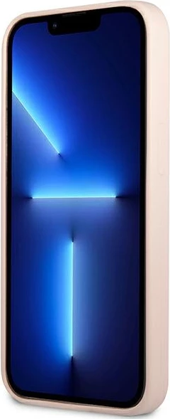 Mbështjellës Guess GUHCP13LSLTGP për iPhone 13/13 Pro 6.1", silikon, rozë