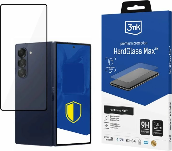 Mbrojtës ekrani 3mk HardGlass Max për Samsung Galaxy Z Fold 6, i zi