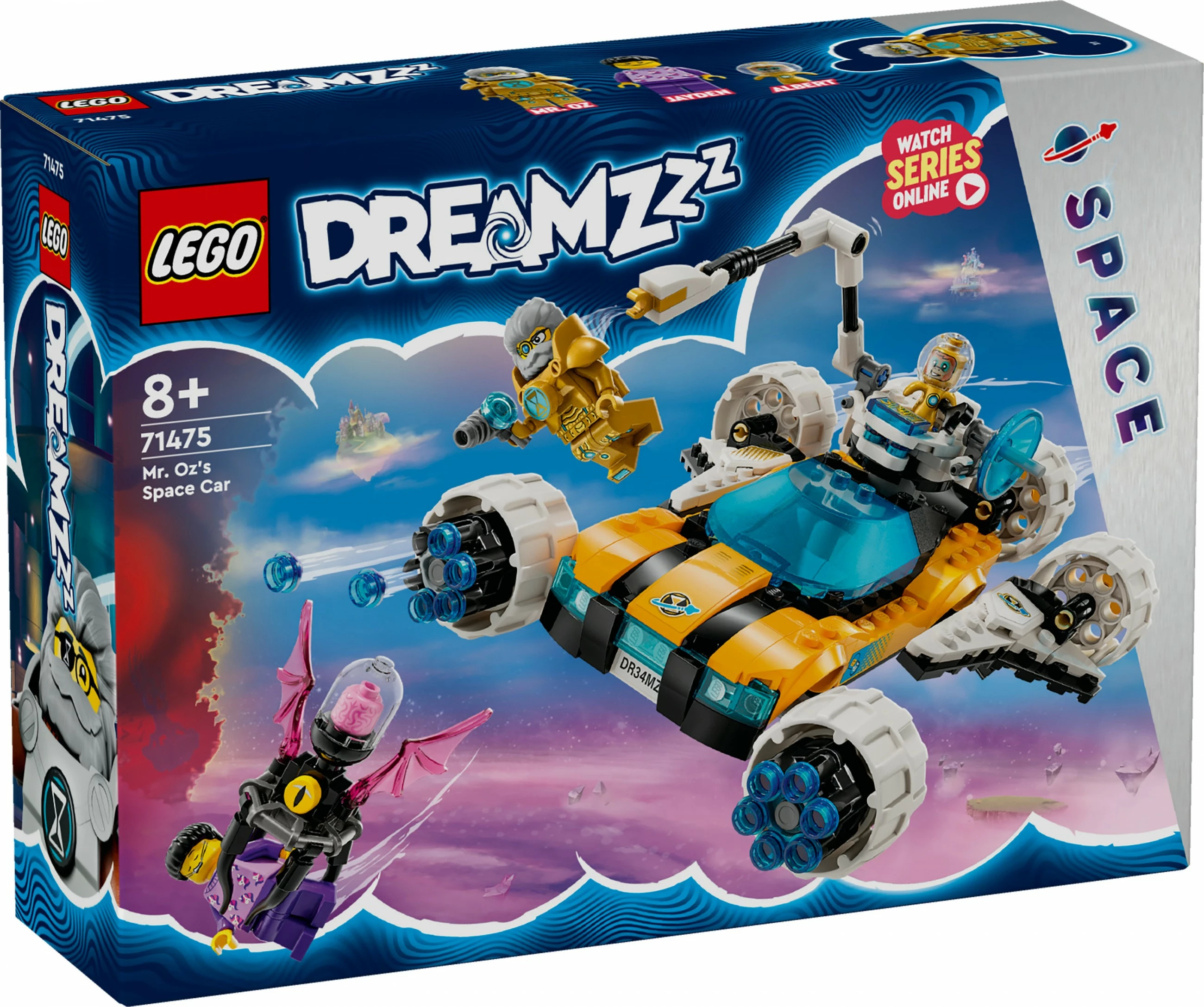 Set ndërtimi LEGO DREAMZzz 71475, Mr. Oz Space Car, 350 pjesë, multikolor