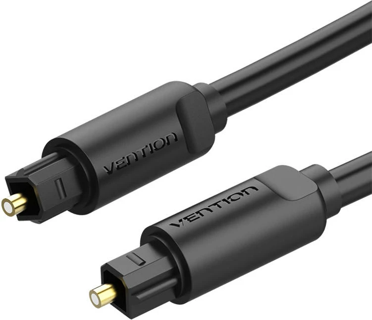 Kabllo audio optike Toslink Vention BAEBJ, 5m, e zezë