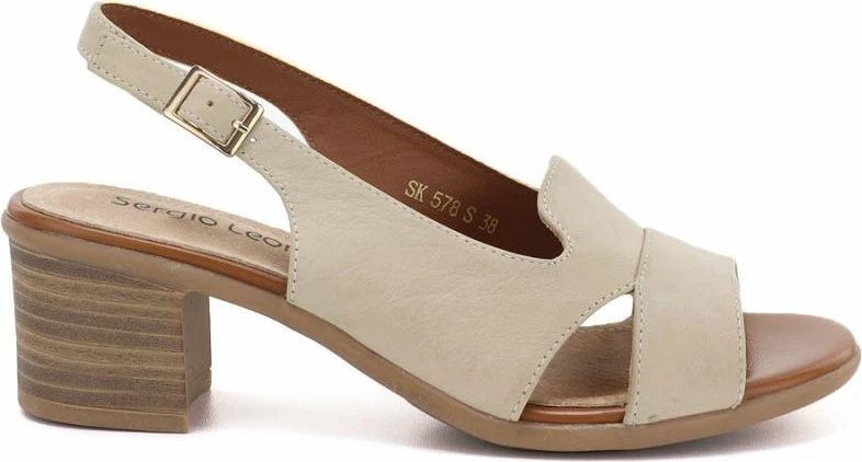 Sandale për femra Sergio Leone SK578-S, bezhë