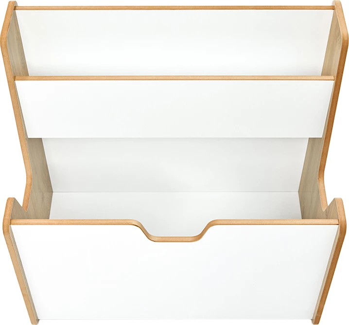 Raft vinç, ngjyrë natyrale-bardhë, MDF, 57x34x55cm