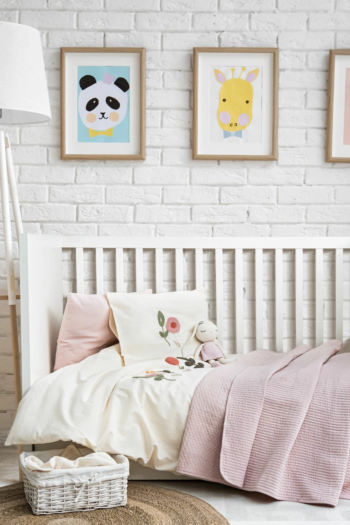 Set mbulesash për fëmijë, ngjyrë pluhur, Flower Garden