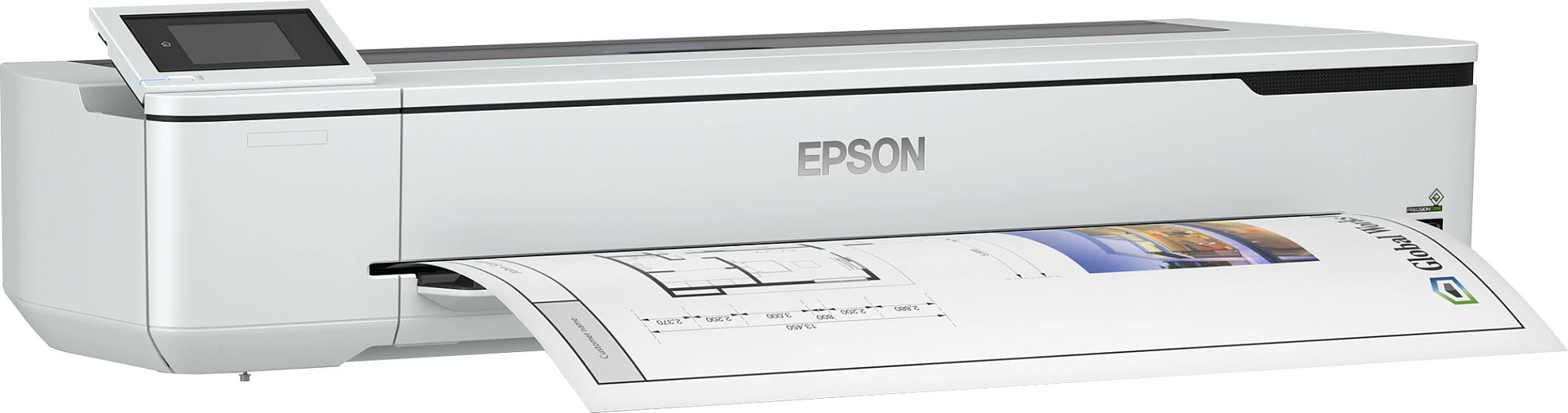 Printer madhformat Epson SureColor SC-T5100N, A0, 2400x1200 DPI, Wi‑Fi/Gigabit Ethernet, touchscreen, i bardhë